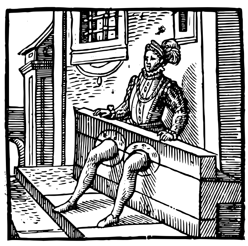 Man in Stocks